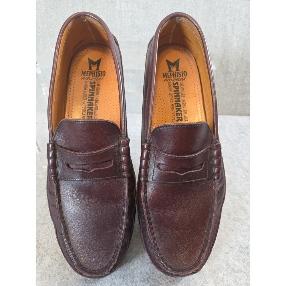 Mephisto Air Relax Spinnaker Mens 12 Cap Vert Penny Loafer Shoes Moccasin Stitch